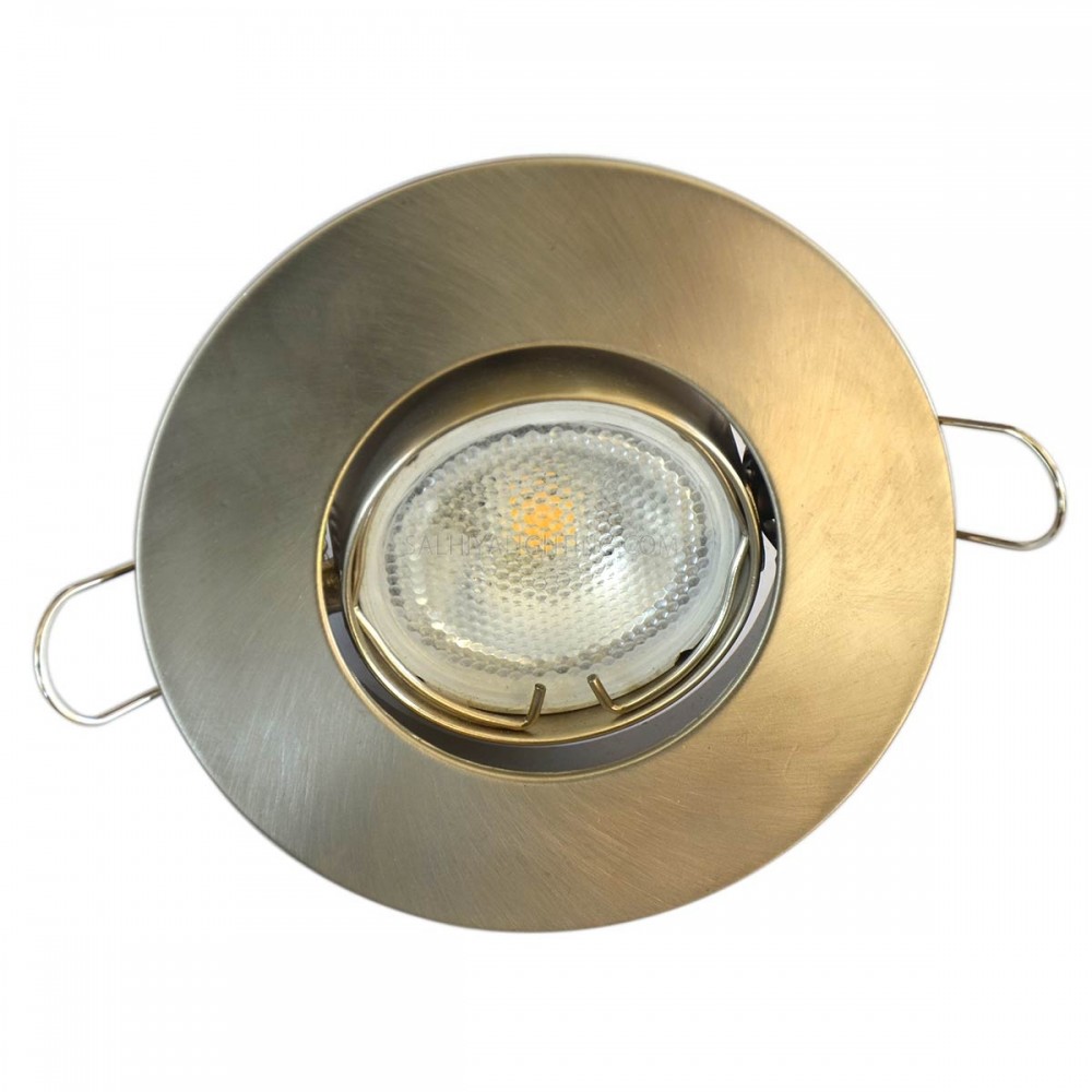 Spot Light Round Movable R 206 Satin Nickel