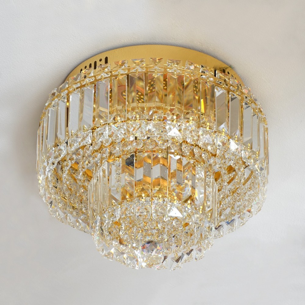 Luxury Modern Crystal Ceiling Light 17085 380 Gold 3years Warranty