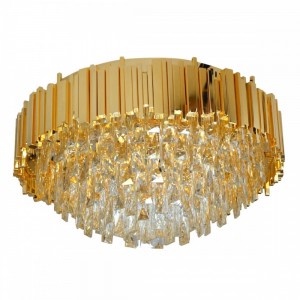 Luxury Modern Crystal Ceiling Light-17001 /D400-Gold+3years warranty