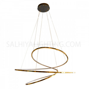 Modern LED Torsion Pendant Lights MD2781-100- Gold