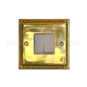 Switch 2 GANG 2 WAY 10AMP T304AB - Brass