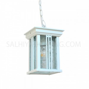 Outdoor Hanging Light 1745 Water Glass Diffuser - White