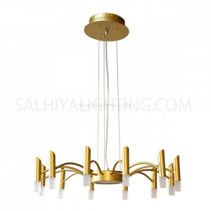  Luxury LED Lexie Chandelier 12 Arms MD2903 44W (3000K) Warm White - Brush Gold