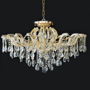 Crystal Chandelier 12 Arms MX6855 - Gold 
