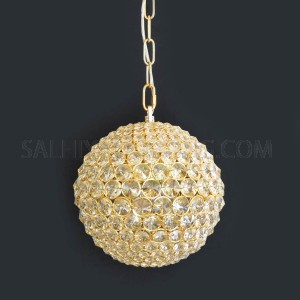 Crystal Ball Chandelier - MD103204-3A  Gold + 3 Years Warranty