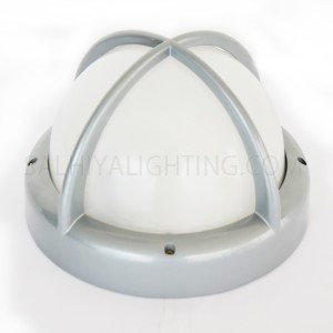 Indoor / Outdoor Bulkhead Light / Wall Light P-832 - Silver