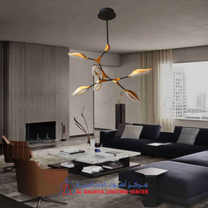 Modern LED Pendant Lights MX2720-6B 42W 3000K - Brush Gold