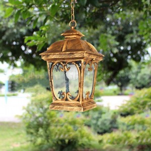 Outdoor Hanging Light OH4601-S - Black Gold