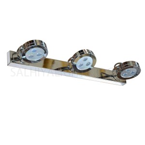 LED Mirror Light / Picture Light Steel 3 x 3W Daylight - Silver