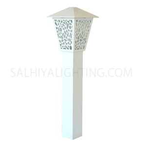 Bollard Light 147 - 106 -E27 Glass Diffuser - White