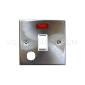 Switch With Neon 1Gang 20Amp T324GB - Satin