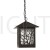 Outdoor Hanging Light 141 - 305-E27 Glass Diffuser -Brown