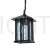 Outdoor Hanging Light 1725 Water Glass Diffuser - Black