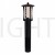 Garden Light Post 1714 E27 Water Glass Diffuser - Matt Black