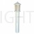 Garden Light Post 1804 E27 Water Glass Diffuser - White