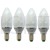 Megaman CL903ICS Energy Saving  3W  CFL Bulb Candle Light Clear Warm White - 4 Pcs