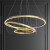 3 Rings LED Gold Copper Acrylic 3000K 9016- Brass