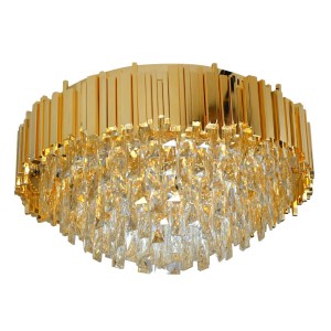 Indoor Crystal Ceiling Light 17001 (500x300) - Brass