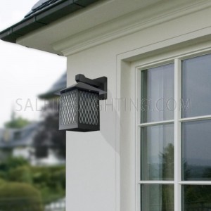 Indoor/Outdoor Wall Light 141 - 101- E27 Glass Diffuser- Brown