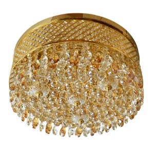 Indoor Crystal Ceiling Light D70 KJ-602001B/5C - Gold