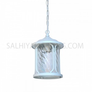 Outdoor Hanging Light 1805 Water Glass Diffuser - White