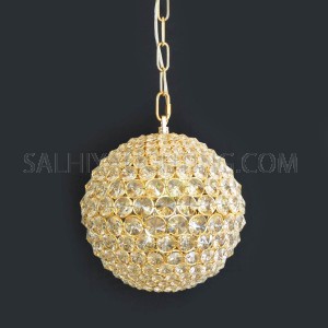 Crystal Ball Chandelier - MD103204-3A  Gold + 3 Years Warranty