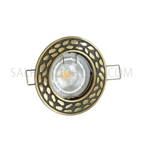 Spot Light Round Fixed AL 146A GAB - Bronze